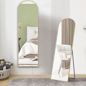 NEW Arched Full Length Mirror Full Body Floor Mirror Standing 59"x16"
